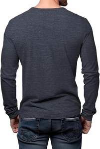 Camiseta de manga larga de algodón 100% de alta calidad para hombre, stock de moda negro liso, ropa a granel, ropa mixta, ropa usada con fardos - Product Image 4