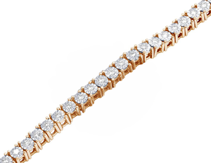 Cadena de tenis de moissanita chapada en oro, collar de joyería de hip hop helado para hombres y mujeres en plata de ley S925 para hombres y mujeres - Product Image 5