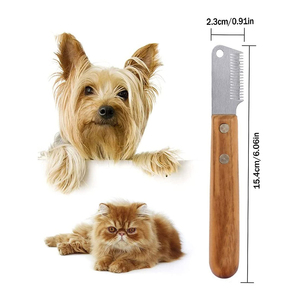 Acier inoxydable Écologique Réglable Durable Couteau De Toilettage Pour Animaux De Compagnie Manche En Bois Grip Instrument Chirurgical Vétérinaire pour Chat Chien - Product Image 6