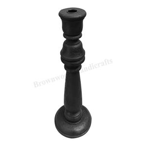 Impress Your Guests With Stunning Beauty of Solid Mango Wood Hand Carved <b>Candle</b> Holder <b>Pillar</b> at Wholesale Price Low MOQ - Product Image 4