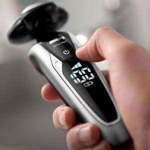 Rasoir électrique double lame humide et sèche, charge sans fil, mini rasoir rotatif pour le visage et le corps, interface en allemand, IPX7 - Product Image 2