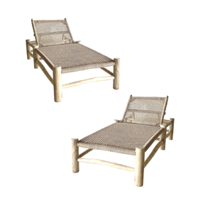 Tumbonas de Teca Sólida con Diseño Personalizable, Duraderas, Ecológicas, Resistentes al Óxido, con Cojines para Playa, Piscina y Jardín, Muebles de Alta Calidad - Product Image 4