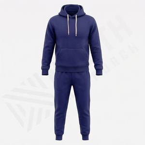 Conjunto Deportivo Premium de Nailon con Cierre, Chándal Holgado de Algodón, Traje Deportivo con Logotipo Personalizado para Hombre, 100% Algodón, Ropa Deportiva para Gimnasio - Product Image 1