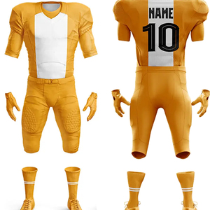 Personalizado Reversible Fútbol Americano Jersey Set Manga Corta Sublimación Uniformes Precio Al Por Mayor - Product Image 6