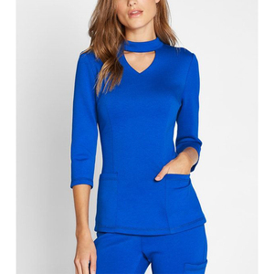Fabricante Scrubs Uniformes Conjuntos Médicos Conjuntos Mujeres Suave Elástico Enfermería Scrubs Uniformes Conjuntos Hospital Uniformes - Product Image 2