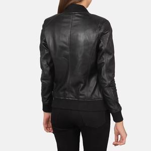 Vente en gros de vestes pour femmes vêtements de mode vestes en cuir véritable pour femmes vente chaude cuir élégant - Product Image 2