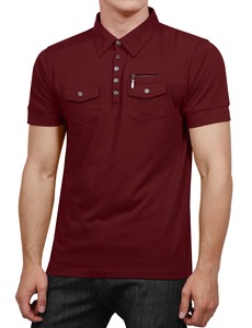 Camisa de Hombre con Cuello de Solapa Tejido Antiarrugas, Logotipo Personalizado a Precio Competitivo, 100% Algodón, Manga Corta, Hecho en Pakistán - Product Image 5