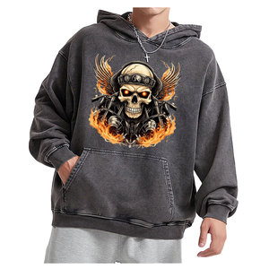 Nouveau sweat-shirt à capuche pour homme 2026, tissu léger, uni, teinture unie, toucher doux, décontracté, streetwear, logo personnalisé, usine OEM - Product Image 1