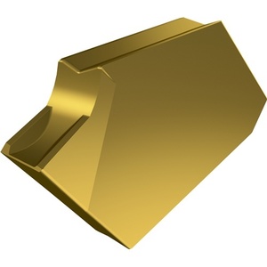 Plaquette de tournage indexable ISO LFUX 030800TLT8330, revêtement PVD Or, profondeur 4,9 mm, paquet de 10 pour la coupe des métaux - Product Image 1