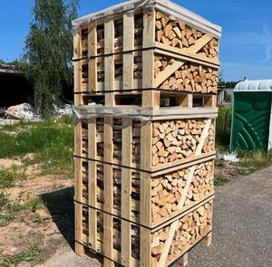 Wood <b>Log</b> Storage Shed With Corrugated Roof Outdoor Firewood Rack For Garden Use. - Product Image 1