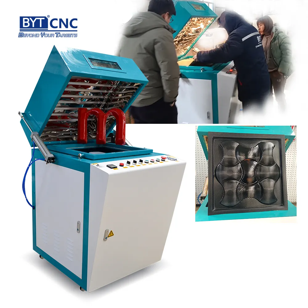 BYTCNC Depth Small Acrylic ABS PVC Vacuum Forming Machine Thermoforming For 3D Led Light And Mask Blister Brick Molding