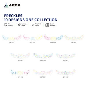 Pegatinas <span class=keywords><strong>de</strong></span> Tatuajes <span class=keywords><strong>de</strong></span> Pecas que Brillan en la Oscuridad, Tres Colores, <span class=keywords><strong>Estrella</strong></span> Luminosa, Resistentes al Agua y al Sudor, Ecológicas, para Maquillaje <span class=keywords><strong>de</strong></span> Festivales y Fiestas - Product Image 2