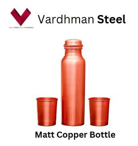 2025 artículos de Venta caliente botella de cobre mate 650 ML, artesanía de cobre puro para una hidratación mejorada, frasco de cobre mate 650 ML - Product Image 5