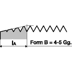 Mèche de perçage mécanique HSS 6H M8x1.25 mm DIN 371B pour l'artisanat métallique, pour applications de perçage et de fraisage - Product Image 4