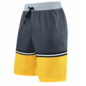 Pantalones cortos de baloncesto, pantalones cortos de baloncesto OEM personalizados para hombre, sublimación 100%, malla de poliéster, equipo de baloncesto, dos bolsillos - Product Image 2