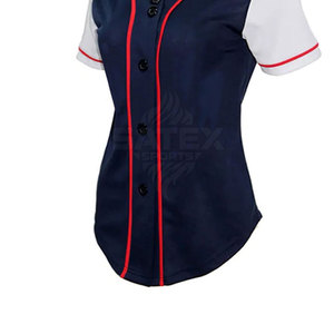 ออกแบบชุดซอฟต์บอลของคุณเอง ระบายอากาศได้ดี ผลิตจากโพลีเอสเตอร์ 100% สีและขนาดตามสั่ง ชุดทีม - Product Image 5