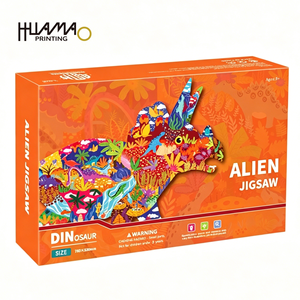 Rompecabezas de Animales con Formas Irregulares de Huamao, Juguete Educativo de Arte para Niños, Rompecabezas de Dinosaurio, Elefante, Panda, Juego en Caja de Regalo - Product Image 2