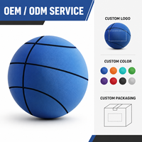 Ballon de Basket Silencieux Elite Taille 7 Mousse PU 340g Entraînement Intérieur Doux OEM