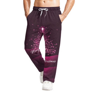 <b>Mens</b> Holiday Outfit Polyester <b>Christmas</b> Sweatpants Trendy <b>Christmas</b> Sweatpants Winter Casual Joggers - Product Image 1