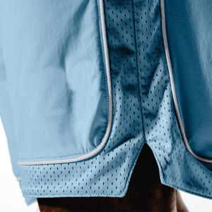 Short de basket en Nylon extensible Micro Ripstop Bluebell Marl Golden Era avec passepoil contrastant et ceinture confortable - Product Image 5