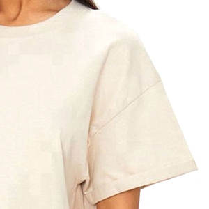 T-shirts d'été en tissu polaire surdimensionné pour femmes, écologiques, vintage, coupe ample, manches trois quarts, anti-UV, décontractés - Product Image 5