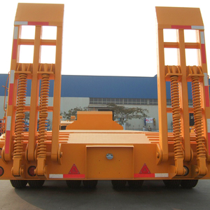 Semirremolque de Plataforma Baja de Alta Resistencia, Dos Líneas, Cuatro Ejes, Construcción de Acero de Alta Resistencia, Capacidad de Carga de 100T para Equipo Pesado - Product Image 4