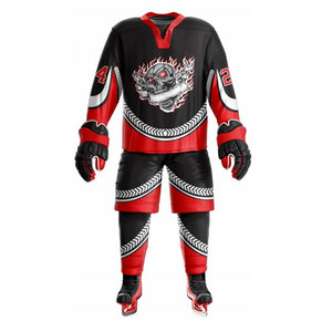 Uniforme de hockey sobre hielo de tarifa caliente Calidad superior El mejor material Personalizado Haga su propio diseño Uniforme de hockey sobre hielo - Product Image 1