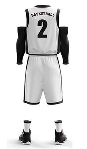 Uniforme de baloncesto sin mangas para hombre, conjunto de uniforme de baloncesto duradero, barato, a la venta - Product Image 3