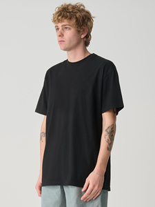 Vente d'été chaude hommes vêtements d'extérieur mode t-shirts taille adulte respirant hommes pur coton tissu O cou chemises - Product Image 3