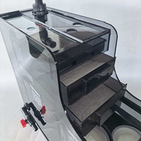 Seri Filter Sump Akuarium Kapasitas Besar Desain Pemisahan Aliran Basah Kering, Pemasok Filter, Stok, Pembersihan Air Harian
