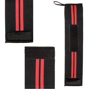 Universal Neoprene & Polyester Wrist <b>Brace</b> Swivel Hook & Loop Closure Black Stripes Sport Outdoor Adult Fitness Support - Product Image 3