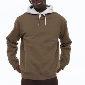 Best Quality Men's <b>White</b> Hoodie 100% Cotton Double Layer Winter <b>Top</b> Product Basics Cotton Blend at a Reasonable Price - Product Image 1