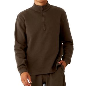 Personalized Design Wholesale Winter Wear Men Half Zipper Hoodies Streetwear Comfortable Stylish Fleece <b>Waterproof</b> Windproof - Product Image 6