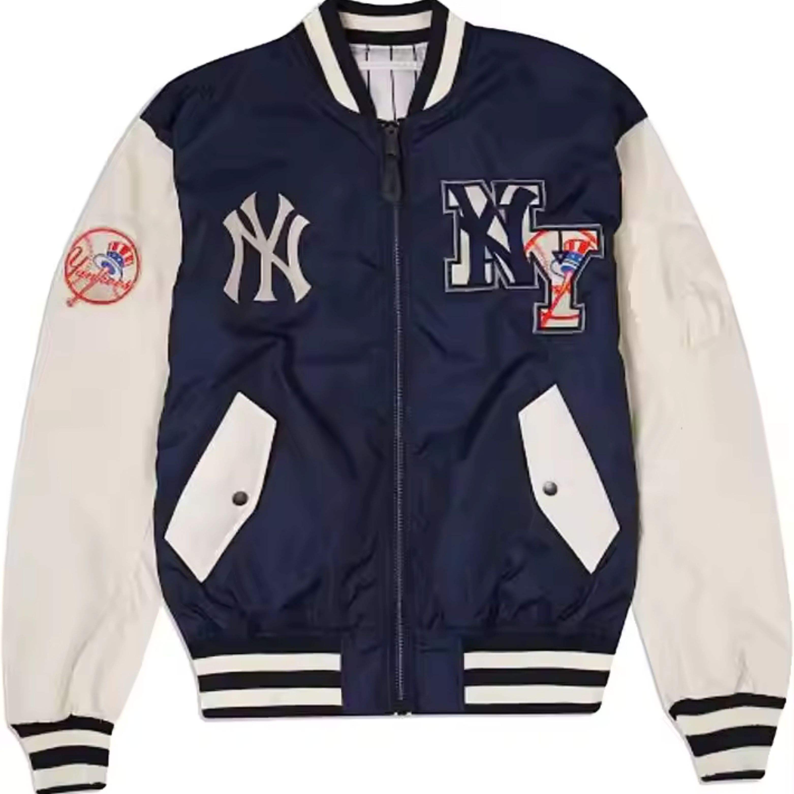Men's Basketball NY Yanks Bomber Jacket Customized Varsity