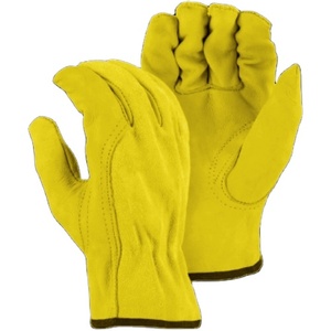 Comfortable Safety Construction <b>Gloves</b> Soft Hand Arm Protection Goat Grain & Cowhide Split Leather Anti-Cut <b>Drivers</b> Heat - Product Image 6