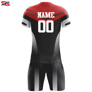 ชุดชุดเสื้อฟุตบอลสีซับลิเมชันเต็มชุดเสื้อเจอร์ซีย์ออกแบบโลโก้ได้ตามต้องการสไตล์ใหม่ - Product Image 6