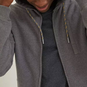 Sudadera con Capucha Extra Grande para Hombre, de Algodón y Felpa, Cálida, Suave, Holgada, Estilo Urbano, con Cierre Completo, Logotipo Personalizado, OEM, ODM, Marca Privada - Product Image 2