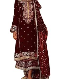 巴基斯坦和印度的时尚服装，带有浓重的刺绣，为每个派对增添了魅力。