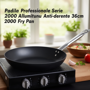 Padella Professionale Serie 2000 in Alluminio Antiaderente 36cm Nera 2000 Fry Pan - Product Image 3