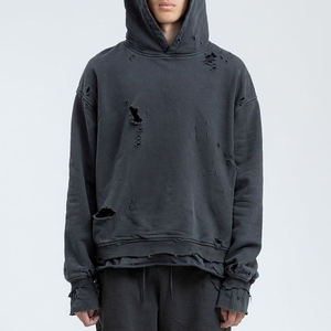 Sweat à capuche surdimensionné personnalisé pour hommes, en coton éponge française, avec lavage à la pierre, pull à capuche de haute qualité pour hommes - Product Image 5