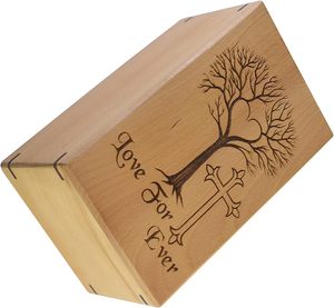 Tree of Life Rosewood Cremation <b>Urn</b> for Human Ashes Adult <b>Large</b> Keepsake for Ashes for Ground Burial Pet <b>Urn</b> for Dogs & Cat - Product Image 4