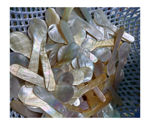 ช้อนหอยมุกหรูหราเป็นมิตรต่อสิ่งแวดล้อมช้อนทำด้วยมือ100% เปลือกหอยธรรมชาติ - Product Image 1