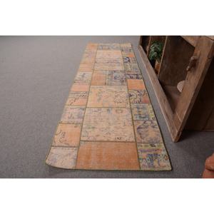 Alfombra Turca, Alfombra de Pasillo de 2.3x7.3 pies, Alfombra Ikat Marrón - Product Image 1