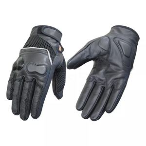 100% cuero duro nudillo protección nuevo personalizado antideslizante resistente al desgaste a prueba de viento impermeable invierno guantes de carreras de motos - Product Image 5
