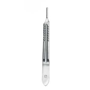 Manche de scalpel de haute qualité n° 4 4 Poignées de scalpel réutilisables en acier inoxydable, outil chirurgical manuel pour grandes lames - Product Image 5
