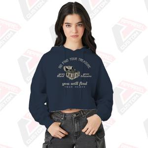 Sudadera Corta para Hombre, Elegante y Cómoda, 100% Algodón, Diseño Bordado, Impresión Digital, Lavado a la Piedra, Teñido Liso, con Cuentas, para Invierno - Product Image 1