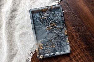 ถาดเรซิ่นตกแต่งหลากสี ของตกแต่งบ้าน ถาดเรซิ่นทรงสี่เหลี่ยมคุณภาพสูง - Product Image 5