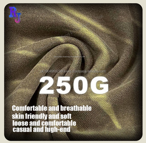 เสื้อยืดกันแดดสีจาง250กรัมแขนสั้นสำหรับผู้ชายเสื้อยืดแบบไล่ระดับสีสำหรับผู้ชายเสื้อยืดแบบเปิดไหล่ทรงหลวมสีควันแบบย้อนยุค - Product Image 5