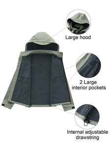 100% imperméable haute qualité Softshell veste multicolore extérieur à capuche imperméable respirant Softshell vestes - Product Image 5