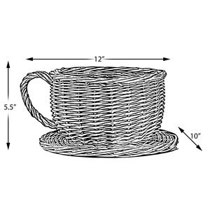 Cesta de ratán en forma de taza, cesta de almacenamiento hecha a mano, venta al por mayor, ecológica, hecha en Vietnam - Product Image 2